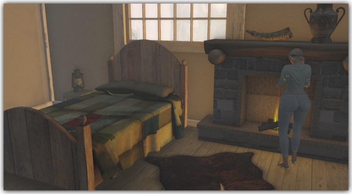 Rustic Medieval Bed Set2