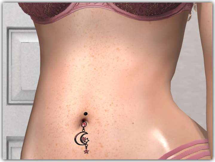 Crescent Belly Ring4